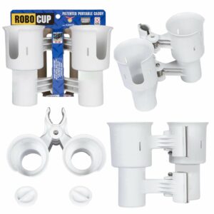 美國 RoboCup 可夾式飲品杯架 儲物架 (白色) 清貨專區