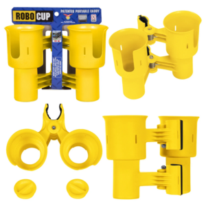 美國 RoboCup 可夾式飲品杯架 儲物架 (黃色) 清貨專區