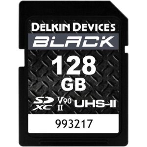 Delkin Devices BLACK UHS-II SDXC V90 記憶卡 (128GB) SD 卡