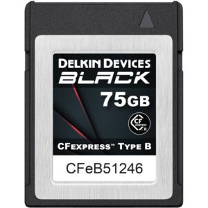 Delkin Devices BLACK CFexpress Type B 記憶卡 (75GB) CFExpress (B) 卡