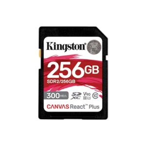 Kingston Canvas React Plus SD 記憶卡 (256GB/適用於 UHS-II 4K/8K 專業攝影機) 記憶卡