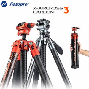 Fotopro X-Aircross 3 專業碳纖龍紋腳架 (灰色) 三腳架