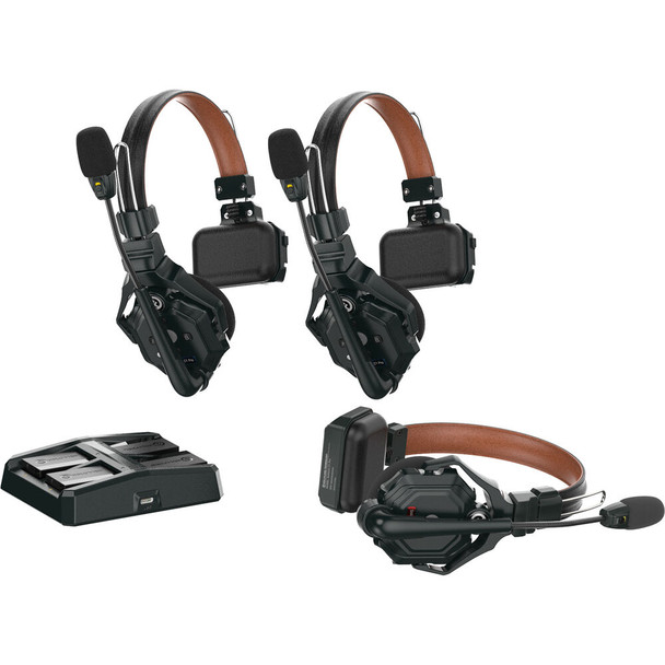Hollyland Solidcom C1 Pro-3S Full-Duplex Wireless Intercom System 頭戴一體式無線對話系統 (3 Headsets) 拍片產品