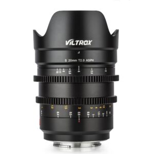 唯卓 Viltrox S T2.0 20mm 電影鏡頭 (Sony E 卡口) 鏡頭