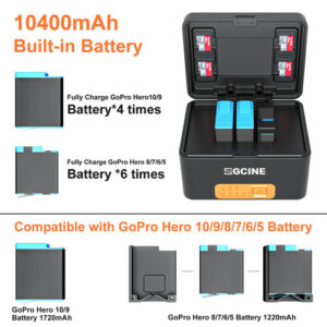 ZGCINE正光 PS-G10 充電盒 (適用於GoPro電池11/10/9/8/7/6/5) 電池