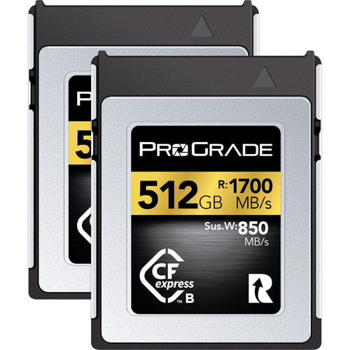ProGrade Digital CFexpress 2.0 Type B Gold 記憶卡 (512GB/2-Pack) CFExpress (B) 卡