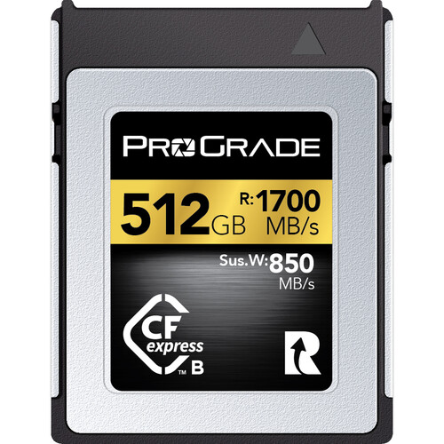 ProGrade Digital CFexpress 2.0 Type B Gold 記憶卡 (512GB) CFExpress (B) 卡