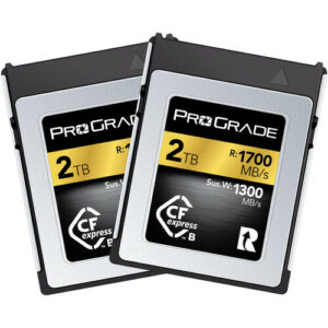 ProGrade Digital CFexpress 2.0 Type B Gold 記憶卡 (2TB/2-Pack) 記憶卡 / 儲存裝置