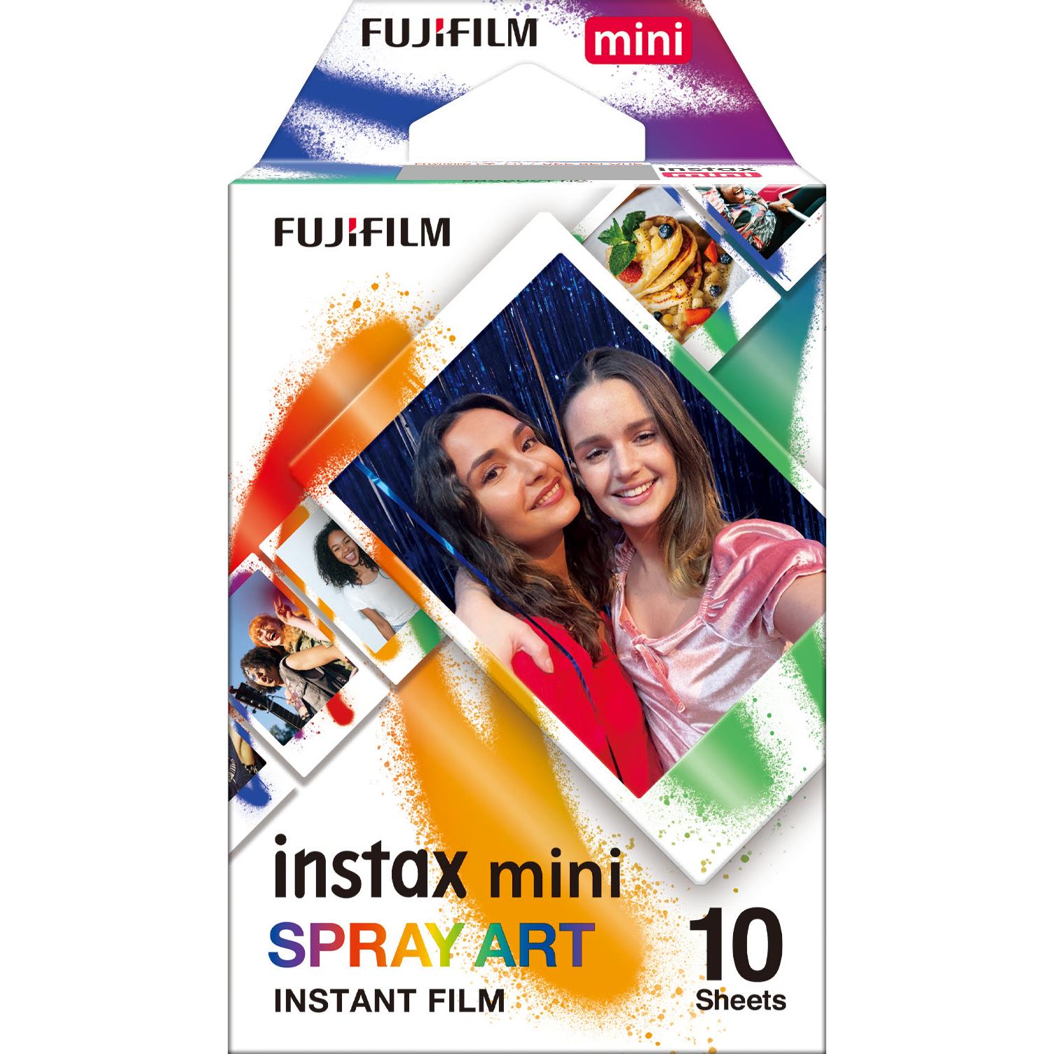 富士 FUJIFILM Instax Mini 即影即有方型相紙 – Spray Art (10 張) 即影即有相紙