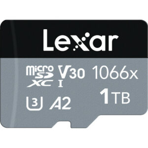 Lexar Professional 1066x microSDXC UHS-I 記憶卡連SD卡轉接器 Silver系列 (1TB) SD 卡