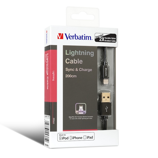 Verbatim Step-up Lightning 至 USB-A 充電傳輸線 (200cm) 傳輸線