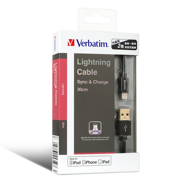 Verbatim Step-up Lightning 至 USB-A 充電傳輸線 (30cm) 傳輸線