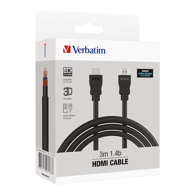 Verbatim 1.4b HDMI 連接線 (300cm) 連接線