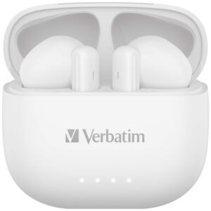Verbatim 5.3 ENC Flat 無線藍牙耳機 (白色) 個人影音設備