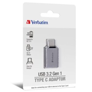 Verbatim USB 3.2 Gen 1 至Type C 轉接器 集線器