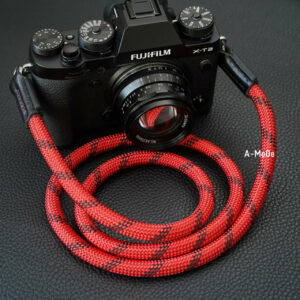 A-MoDe 120cm Camera Strap 法國Beal登山繩 (黑紅色) 相機帶