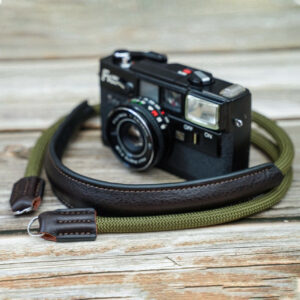 A-MoDe 120cm Camera Strap with Leather Shoulder Pad 法國Beal登山繩帶頸位保護墊 (綠色) 相機帶