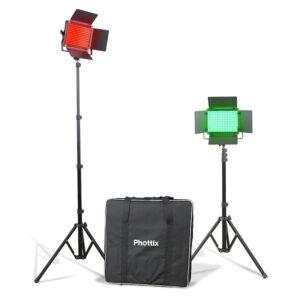 Phottix Kali 50R RGB LED Light Twin Kit Set 雙燈套裝 閃光燈 / 補光燈