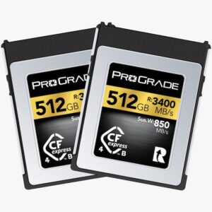 ProGrade Digital CFexpress 4.0 Type B Gold 記憶卡 (512GB/2-Pack) 記憶卡 / 儲存裝置