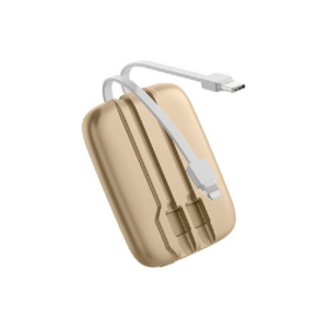 Infinity Mini-6 PLUS GAN 6000MAH 自帶線充電器 (金色) 行動電源