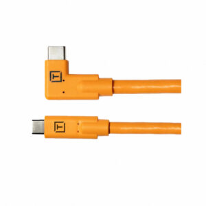 Tether Tools USB-C 轉 USB-C 直角傳輸線入門套組 (15’/橙色) 線材 Tether Tools USB-C 轉 USB-C 直角傳輸線入門套組 (15’/橙色) 線材