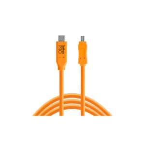 Tether Tools Type-C 轉 Tybe-B 公對公傳輸線 (15'/橙色)