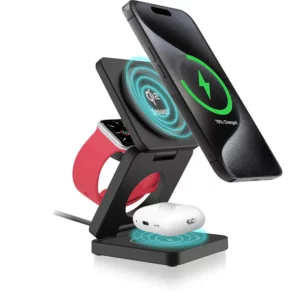 XPower WLS23 Mark II 3合1 Qi2 23W MagSafe磁吸無線充電座 (黑色) 充電器 XPower WLS23 Mark II 3合1 Qi2 23W MagSafe磁吸無線充電座 (黑色) 充電器