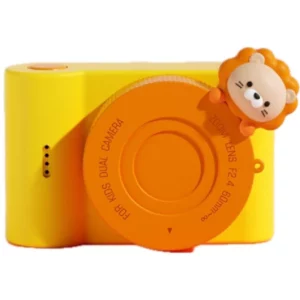 MuMu 4800萬像素 WIFI+APP連接 雙鏡頭兒童相機 (黃色獅子)