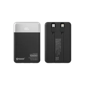 XPower B10H 3輸出雙內置線Type-C PD/Lightning +SCP 移動電源(10000mAh / 黑色) 新上架 XPower B10H 3輸出雙內置線Type-C PD/Lightning +SCP 移動電源(10000mAh / 黑色) 新上架