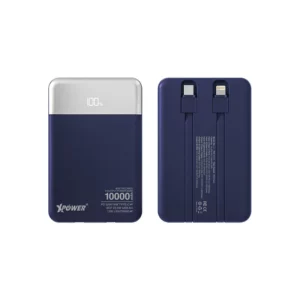 XPower B10H 3輸出雙內置線Type-C PD/Lightning +SCP 移動電源(10000mAh / 深藍) 新上架 XPower B10H 3輸出雙內置線Type-C PD/Lightning +SCP 移動電源(10000mAh / 深藍) 新上架