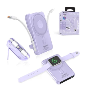 XPower M10C+ 6合1多功能數顯10000mAh 20W PD3.0 + 磁吸無線移動電源 (紫色) 新上架 XPower M10C+ 6合1多功能數顯10000mAh 20W PD3.0 + 磁吸無線移動電源 (紫色) 新上架