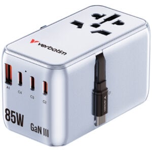 Verbatim Charge 'n' Travel Diamond 通用旅行轉插連伸縮充電線 (藍色) - Image 1