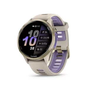Garmin Forerunner 970 GPS 全方位鐵人運動錶 (靛影灰 / 月光紫護蓋設計)