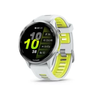 Garmin Forerunner 970 GPS 全方位鐵人運動錶 (逐夢白 / 躍動黃護蓋設計)